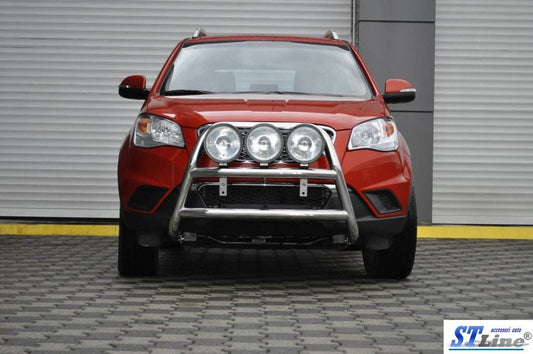 The WT018 bumper guard (stainless) for SsangYong Korando 2010-2019 - Reelken Auto