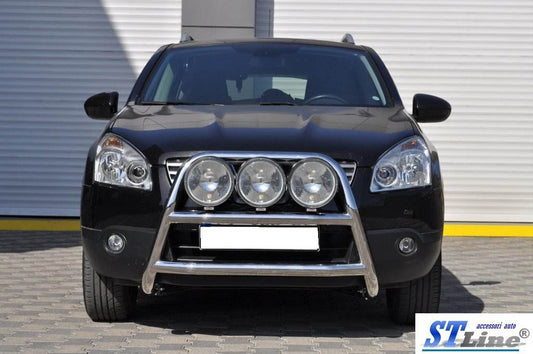 The WT018 bumper guard (stainless) for Nissan Qashqai 2010-2014 - Reelken Auto