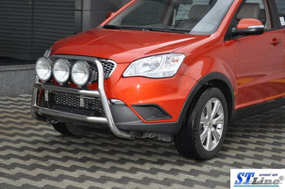 The WT018 bumper guard (stainless) for SsangYong Korando 2010-2019 - Reelken Auto