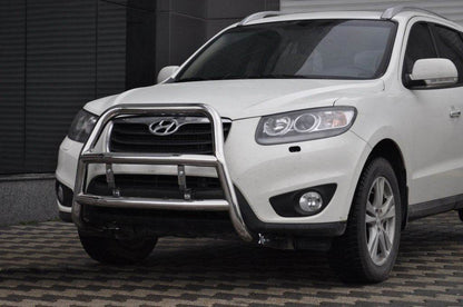 The WT018 bumper guard (stainless) for Hyundai Santa Fe 2 2006-2012 - Reelken Auto