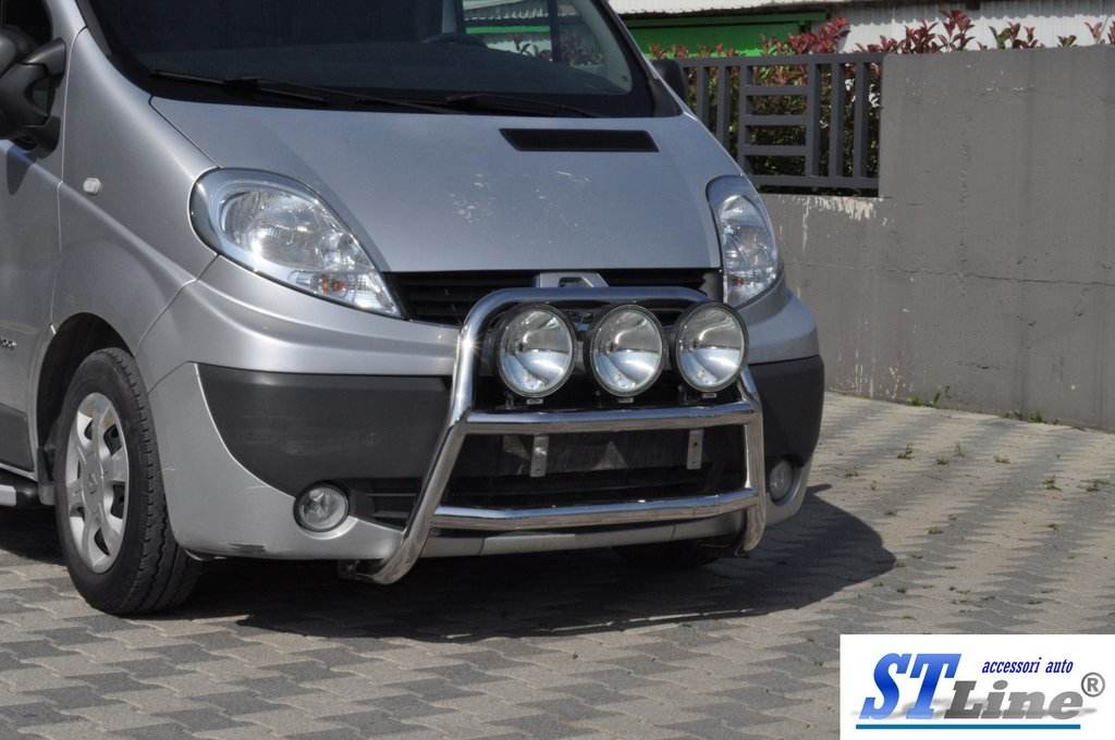 The WT018 bumper guard (stainless) for Nissan Primastar 2002-2014 - Reelken Auto