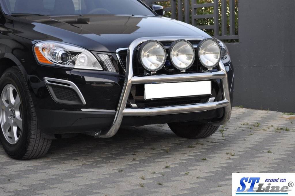 The WT018 bumper guard (stainless) for Volvo XC60 2009-2017 - Reelken Auto