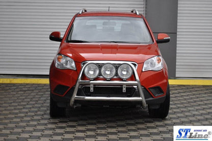 The WT018 bumper guard (stainless) for SsangYong Korando 2010-2019 - Reelken Auto