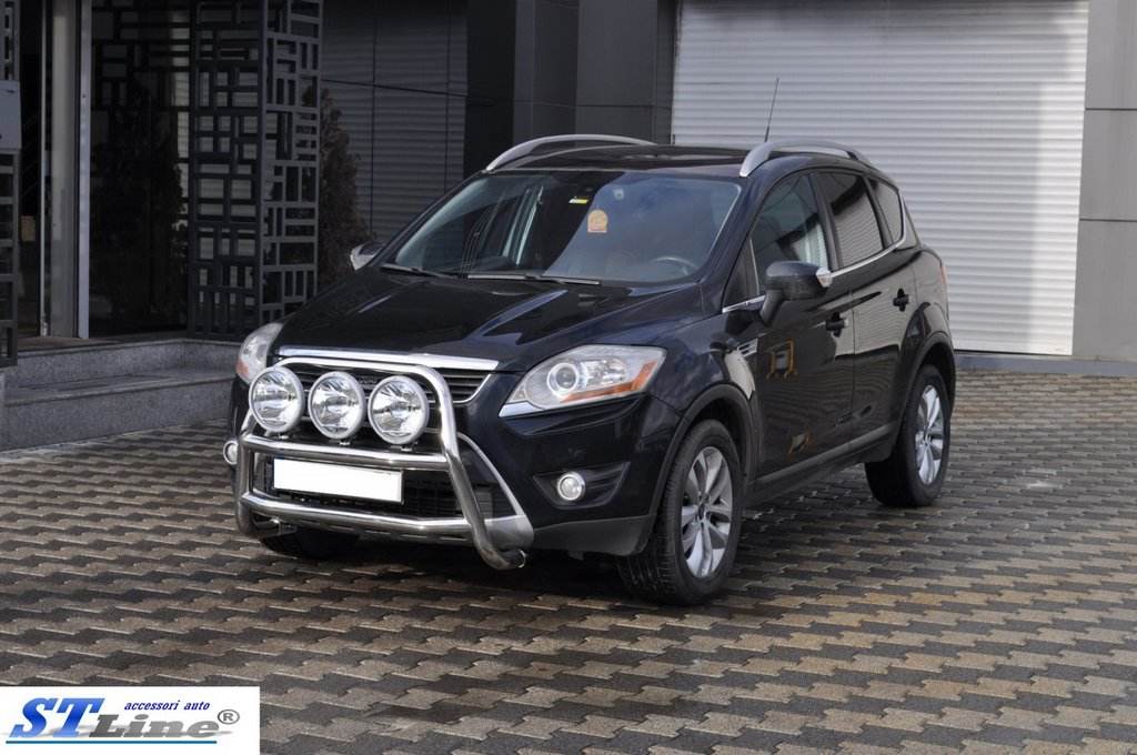 The WT018 bumper guard (stainless) for Ford Kuga 2008-2013 - Reelken Auto