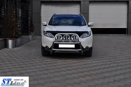The WT018 bumper guard (stainless) for Nissan Qashqai 2014-2021 - Reelken Auto