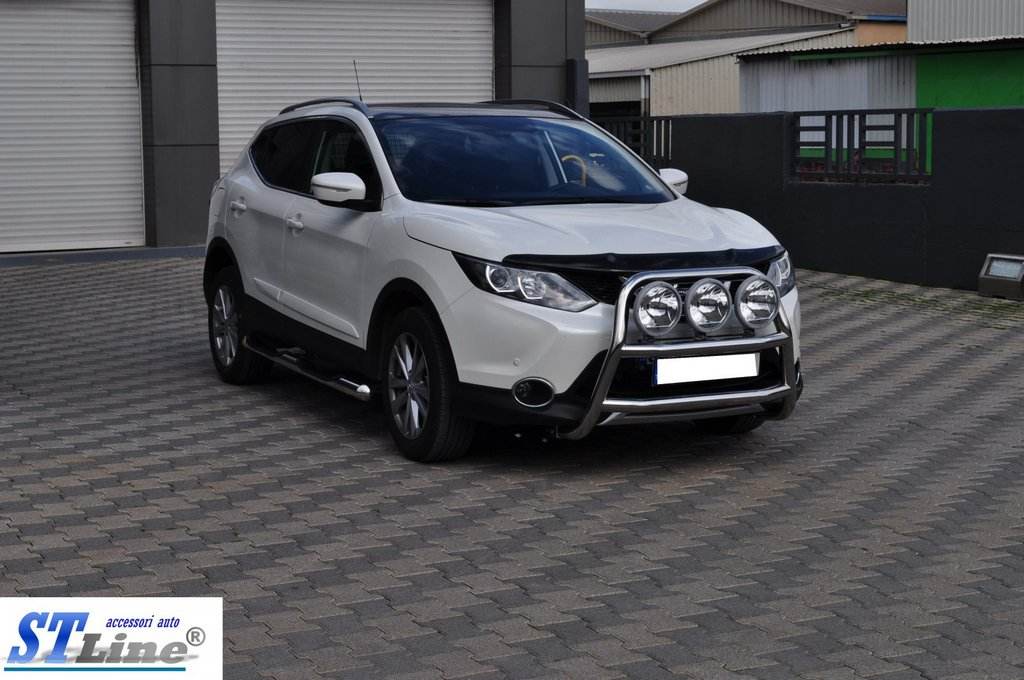 The WT018 bumper guard (stainless) for Nissan Qashqai 2014-2021 - Reelken Auto