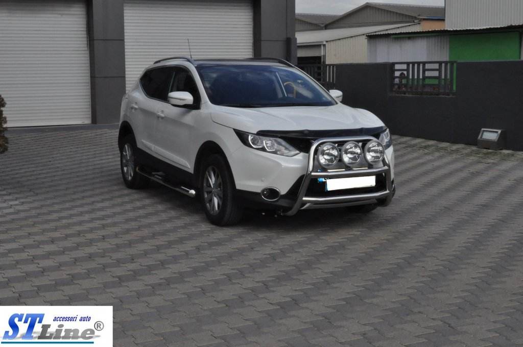 The WT018 bumper guard (stainless) for Nissan Qashqai 2014-2021 - Reelken Auto