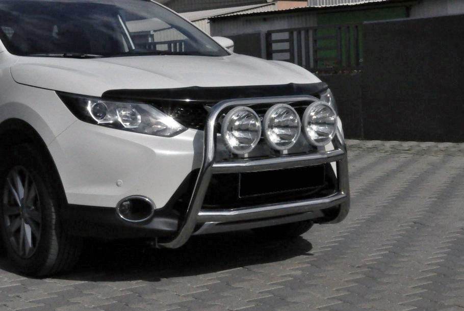 The WT018 bumper guard (stainless) for Nissan Qashqai 2014-2021 - Reelken Auto