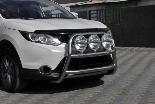 The WT018 bumper guard (stainless) for Nissan Qashqai 2014-2021 - Reelken Auto