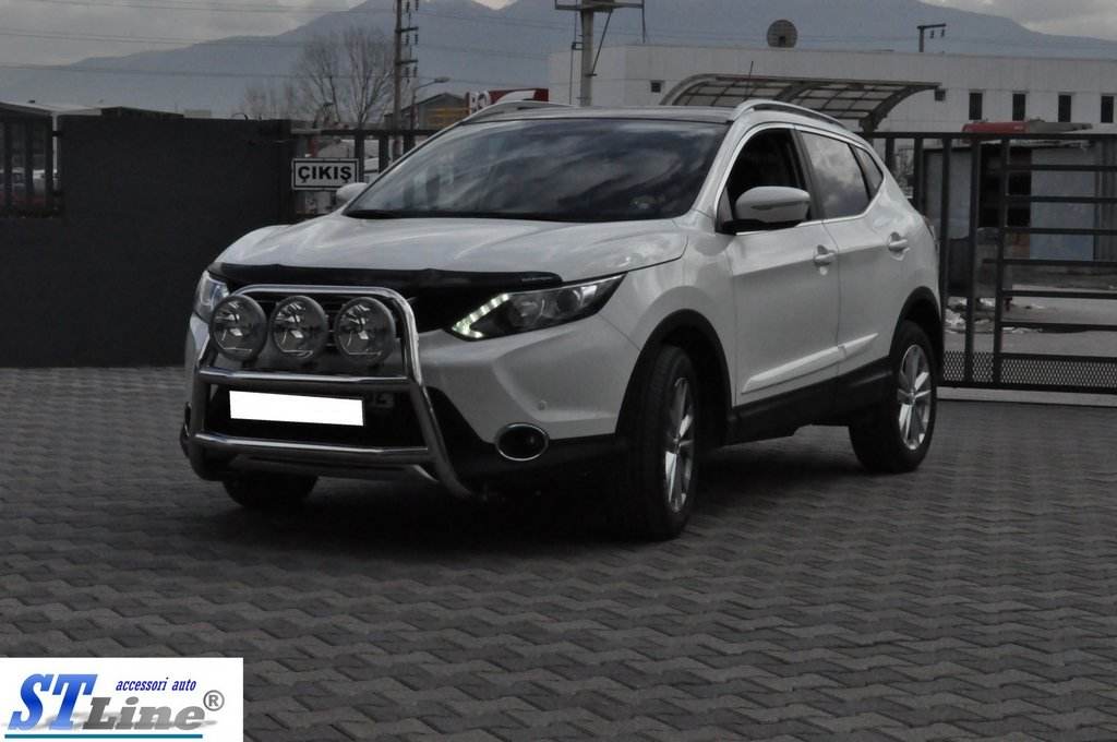 The WT018 bumper guard (stainless) for Nissan Qashqai 2014-2021 - Reelken Auto