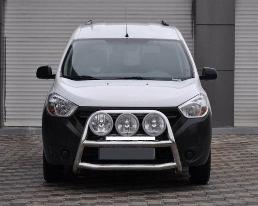 The WT022 bumper guard (stainless) for Dacia Dokker 2013-2022 - Reelken Auto