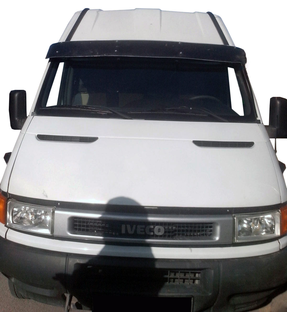 Windshield visor V1 (black gloss, 5mm) for Iveco Daily 1999-2006 - image 1