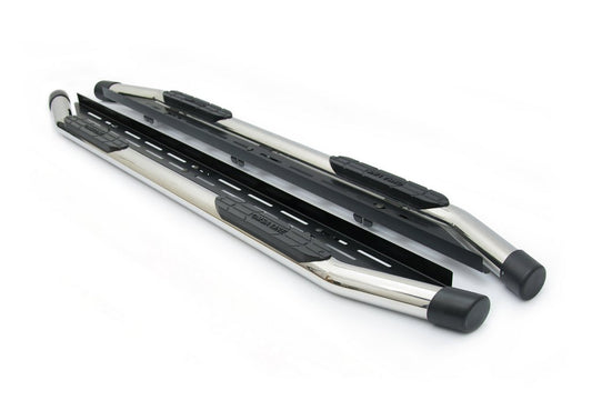 Side Steps Amazon Silver (2 pcs, Stainless Steel) for Mitsubishi L200 2015-2024 - image 2