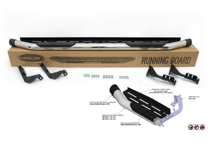 Side thresholds Amazon Inox (2 pcs., stainless steel) for Nissan Navara/NP300 2016- - image 3