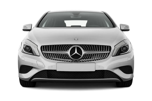 Front Grille Diamond Silver (2012-2015) for Mercedes A-сlass W176 2012-2018 - image 1