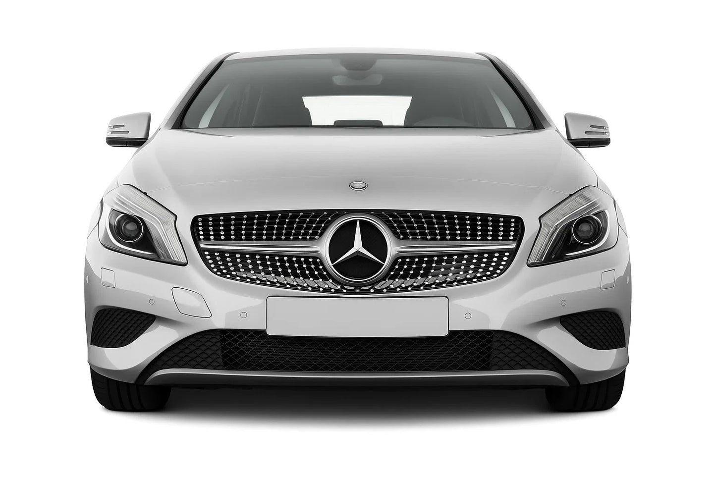 Front Grille Diamond Silver (2012-2015) for Mercedes A-сlass W176 2012-2018 - image 1