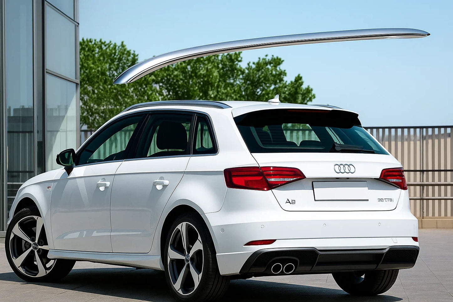 Roof Rails (2 pcs, Aluminum) for Audi A3 2012-2020 - image 1