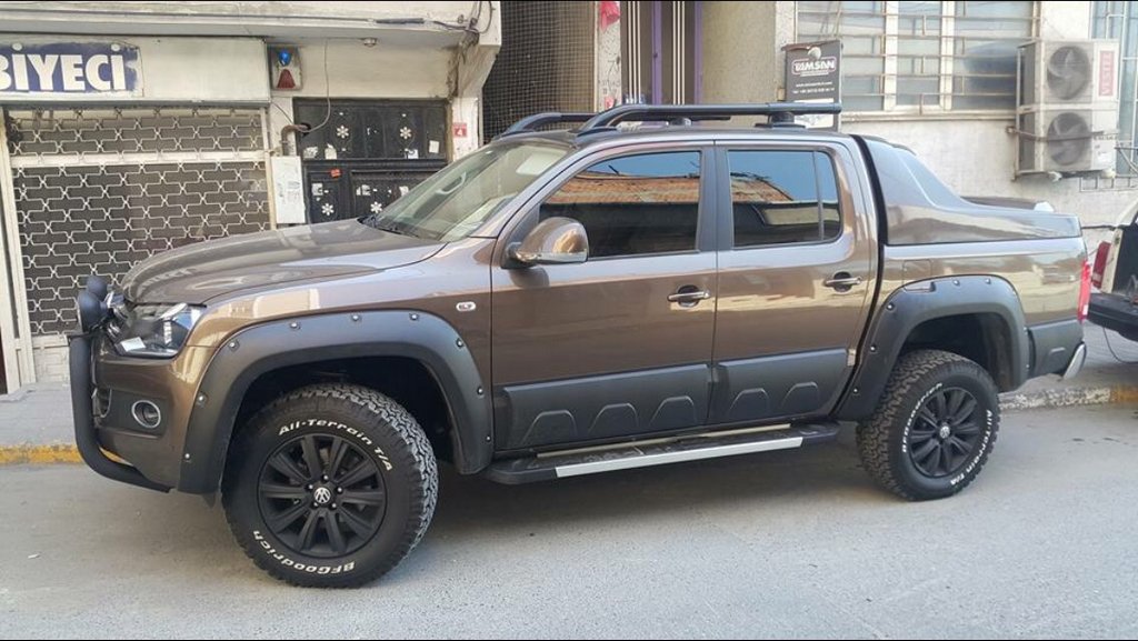 Wheel arch extenders (fiberglass, for painting) for Volkswagen Amarok 2010-2022 - image 1