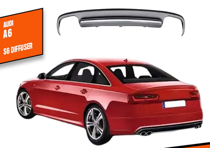 Rear bumper diffuser DPT (2011-2014) for Audi A6 C7 2011-2017 - image 1