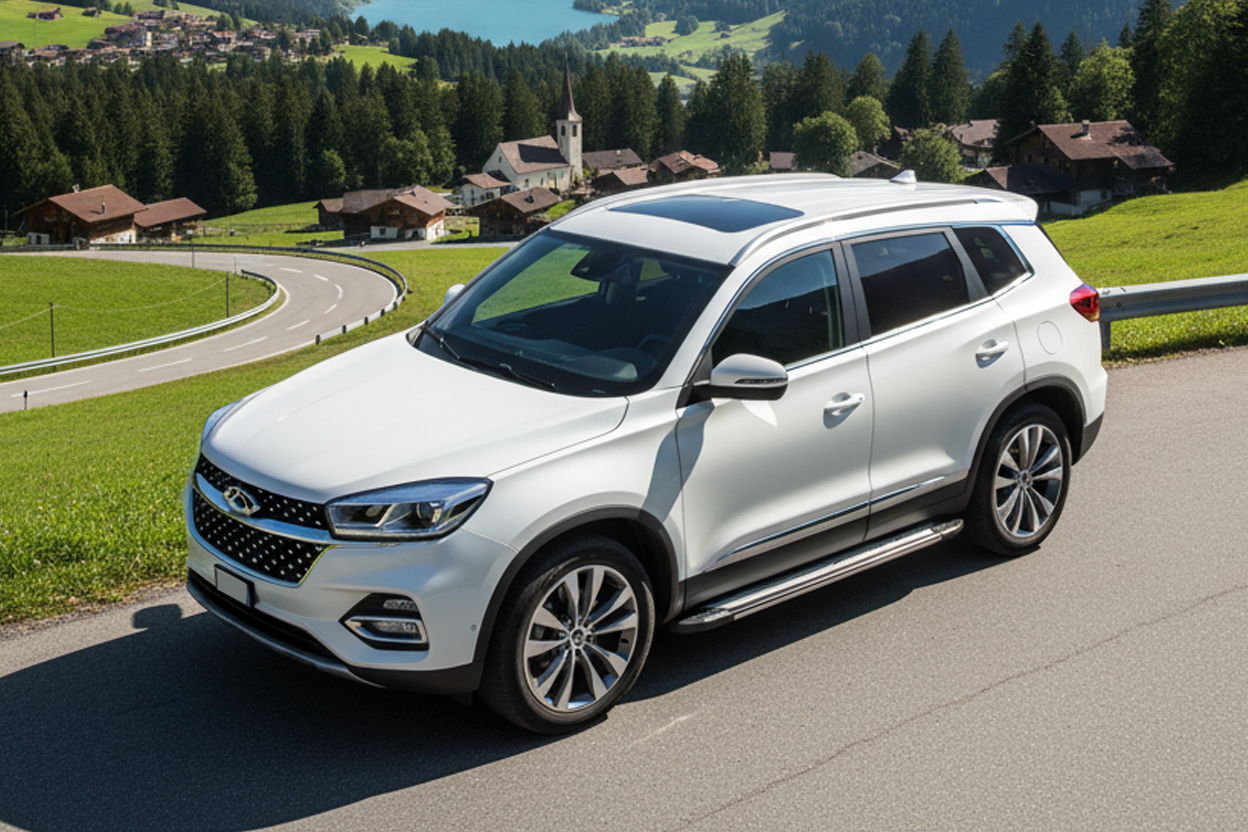 Side Steps Rainbow (2 pcs, Aluminum) for Chery Tiggo 8 2017- - image 1