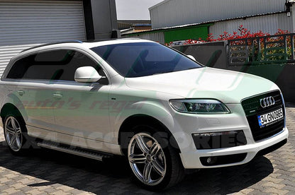 Side sills Allmond Grey (2 pieces, aluminum) for Audi Q7 2005-2015 - Reelken Auto