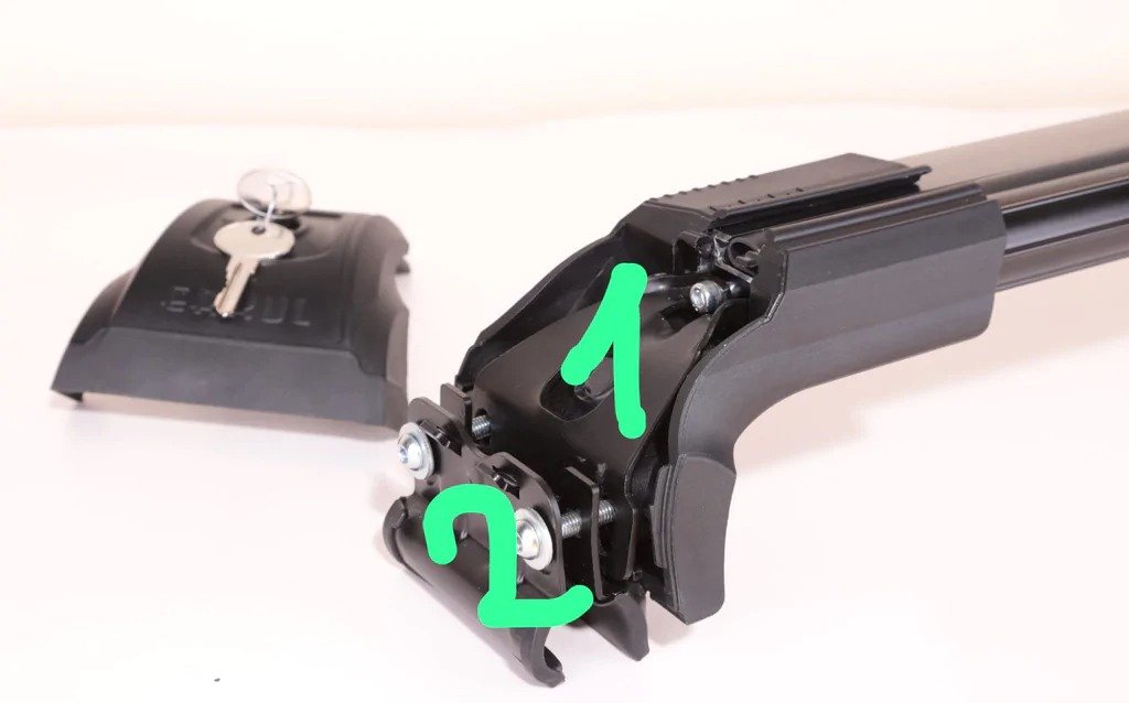 Roof rack (crossbars) for integrated railings Strong V2 120 cm (2 pcs) for Mini Countryman R60 2010-2017 - image 10