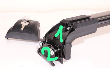 Roof Rack Cross Bars for Integrated Roof Rails Strong V2 120 cm (2 pcs) for Fiat Panda 2011-2023 - image 10