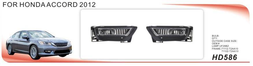 Fog lights (2012-2015, halogen) for Honda Accord IX 2013-2017 - Reelken Auto