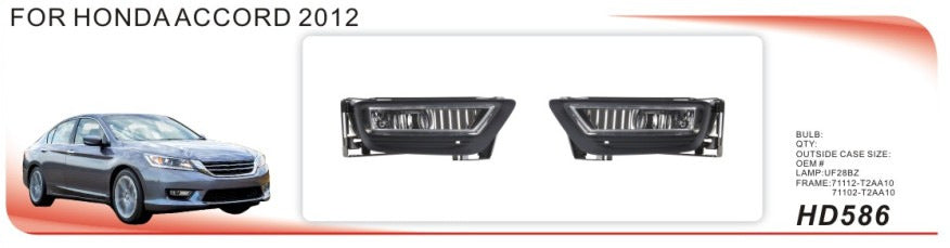 Fog Lights (2012-2015, Halogen) for Honda Accord IX 2013-2017 - image 1