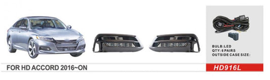 Fog Lights EU-Type (2017-2020, LED) for Honda Accord X 2017-2022 - image 1