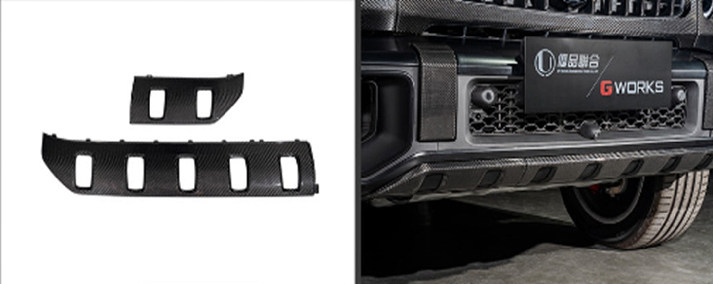 Front bumper lower lip for G63 AMG, Carbon for Mercedes G сlass W465 2025- - image 3