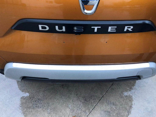 Rear bumper trim Carmos V1 (stainless) for Renault Duster 2018-2024 - Reelken Auto