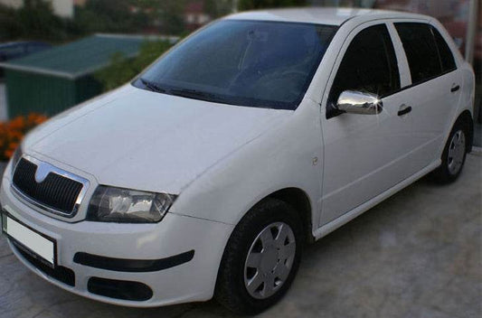 Covers for mirrors 2006↗ (2 pcs, stainless steel.) for Skoda Fabia 2000-2007 - Reelken Auto