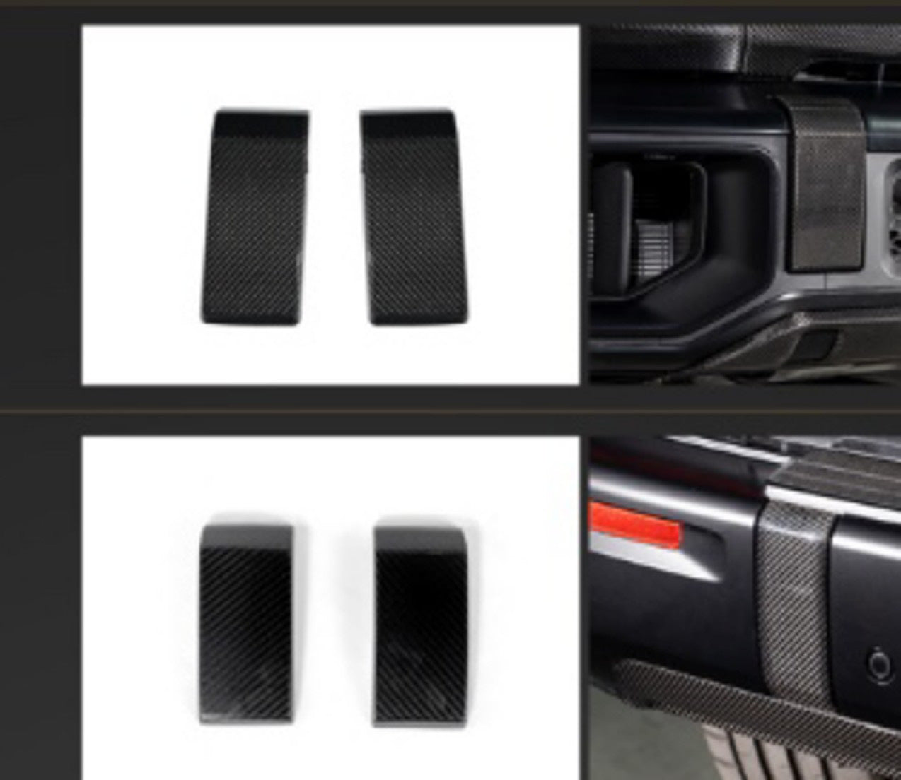 Front and Rear Bumper Cover Set (for G63 AMG, Carbon) for Mercedes G сlass W465 2025- - image 3