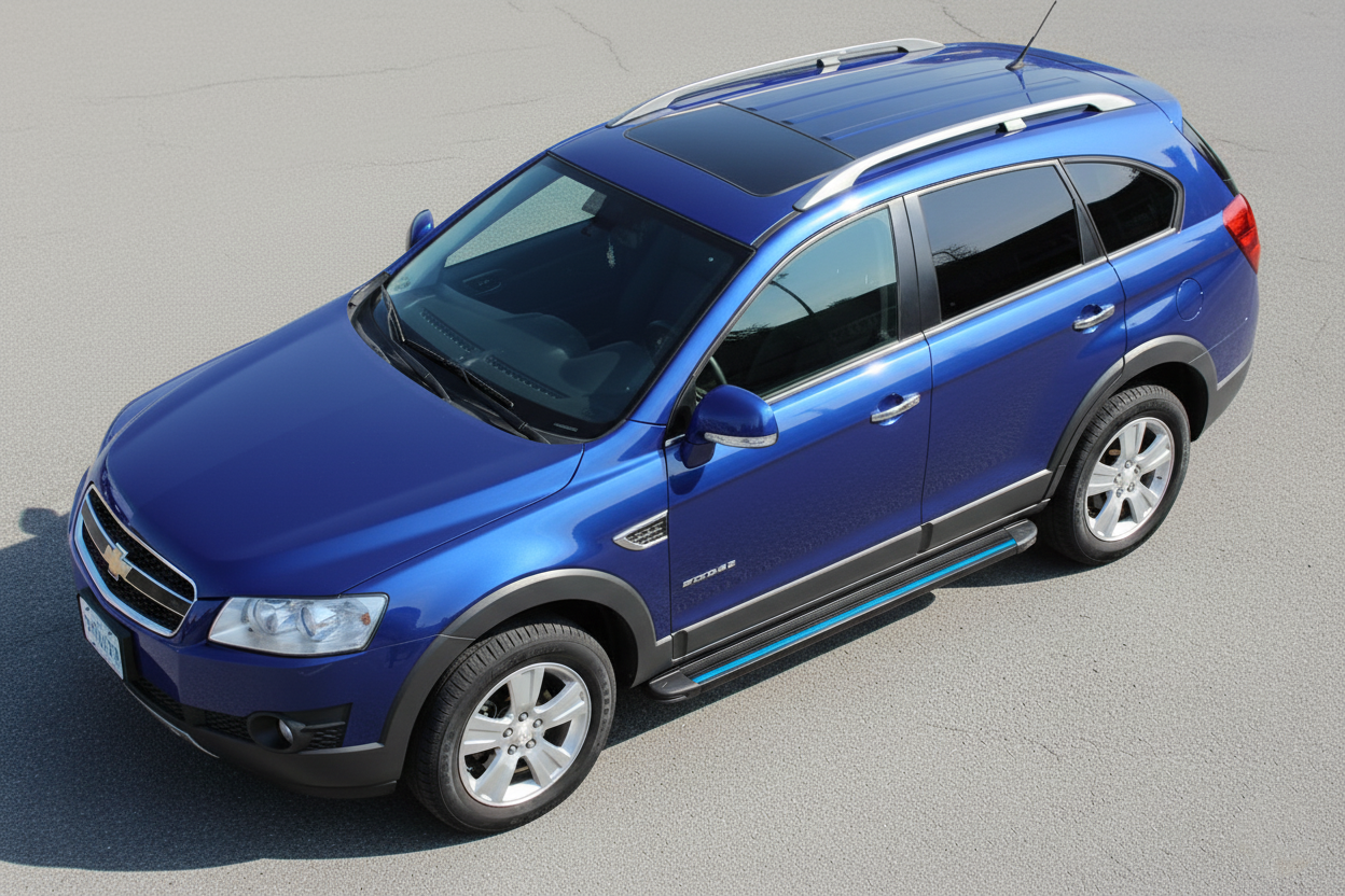 Side Steps Maya Blue (2 pcs, Aluminum) for Chevrolet Captiva 2006-2019 - image 1