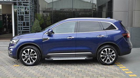 Lateral platforms Allmond (2 pieces, aluminum) for Renault Koleos 2016-2024 - Reelken Auto