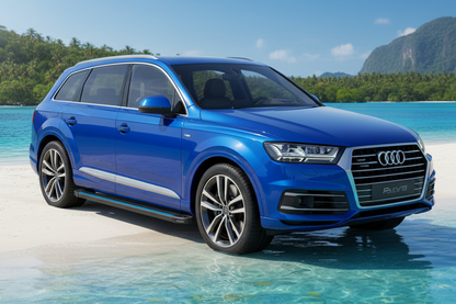 Side Steps Maya Blue (2 pcs, Aluminum) for Audi Q7 2015–2026 - image 1