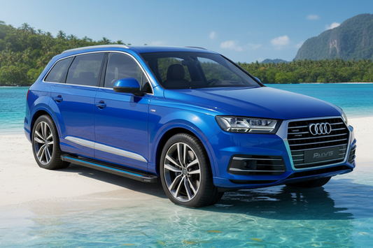 Side Steps Maya Blue (2 pcs, Aluminum) for Audi Q7 2015–2026 - image 1