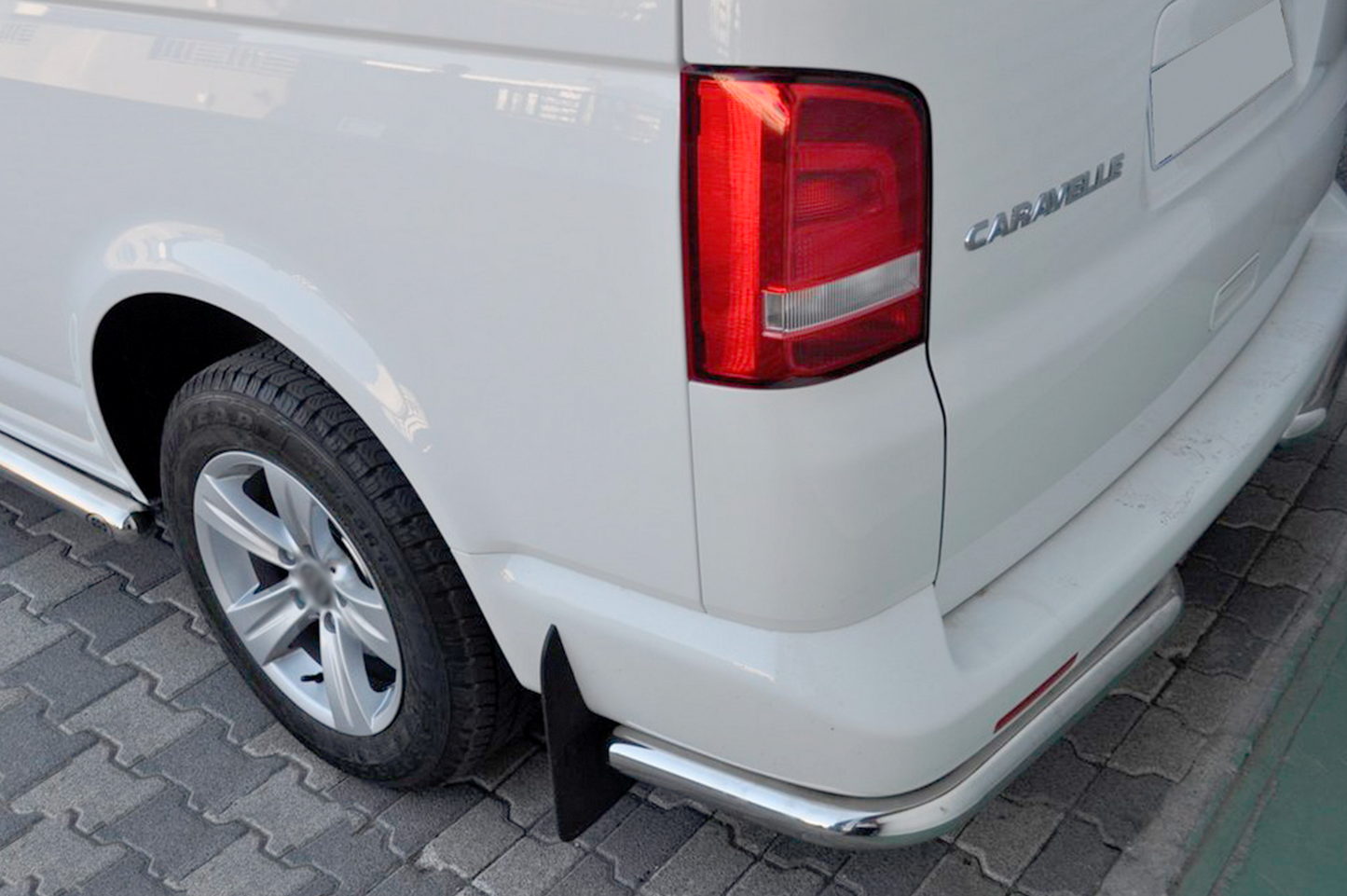 Rear Corner Bars AK003 (2 pcs, stainless steel) for Volkswagen T5 2010-2015 - image 9