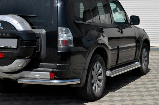 Rear Bar AK003 (Stainless Steel) for Mitsubishi Pajero Wagon IV 2006-2021 - image 1