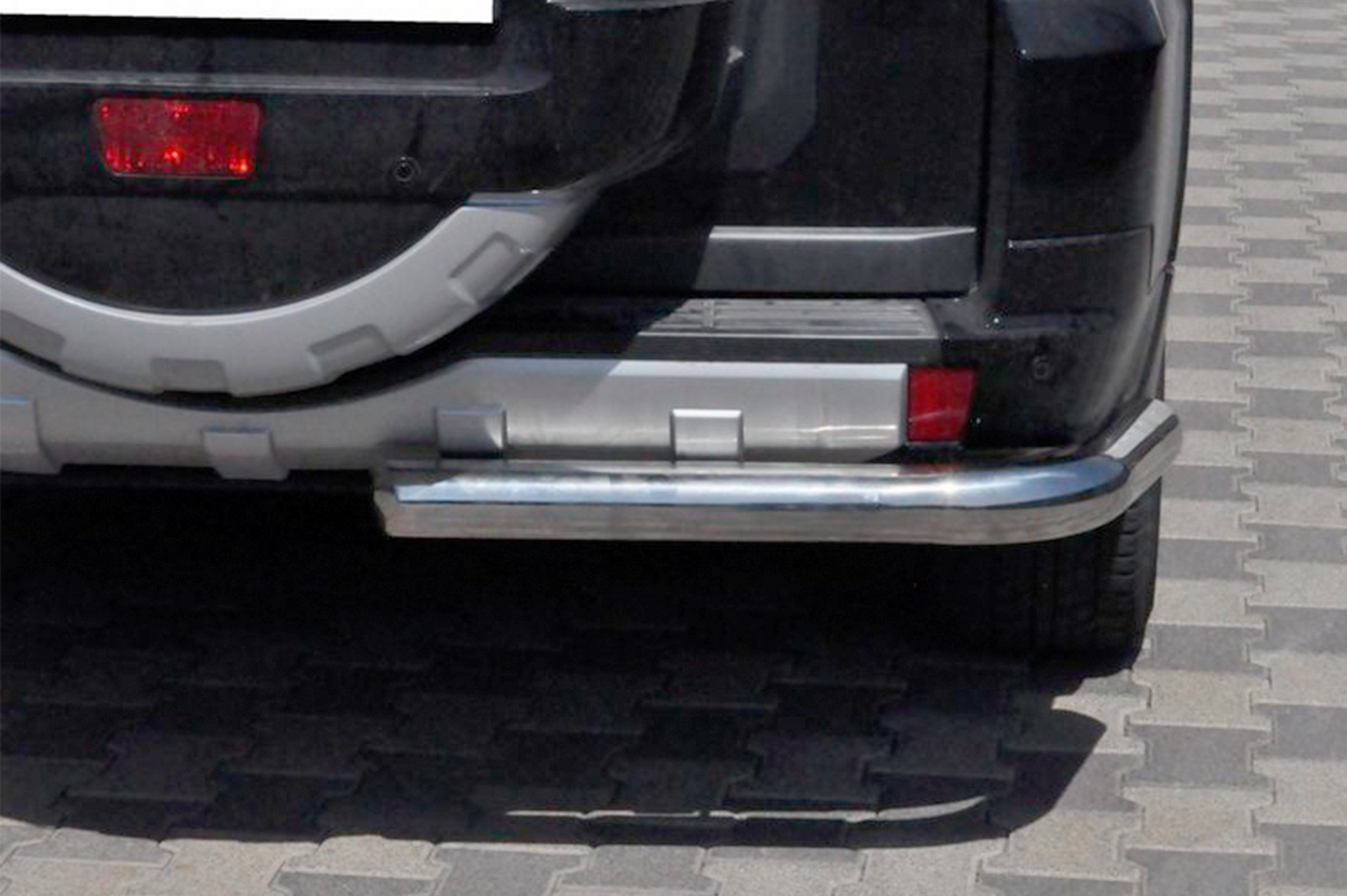 Rear Bar AK003 (Stainless Steel) for Mitsubishi Pajero Wagon IV 2006-2021 - image 2