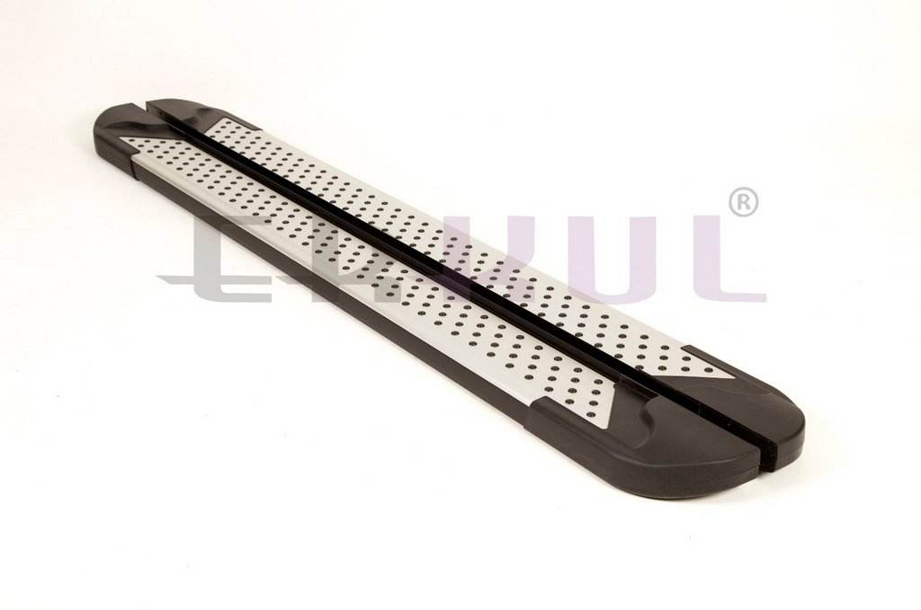 Side sills Allmond Grey (2 pieces, aluminum) for Jeep Grand Cherokee WK2 2010-2021 - Reelken Auto