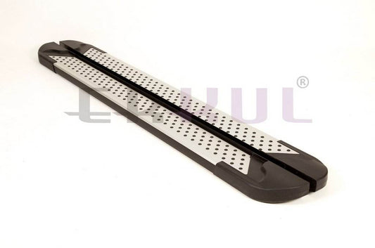 Side sills Allmond Grey (2 pieces, aluminum) for Jeep Grand Cherokee WK2 2010-2021 - Reelken Auto