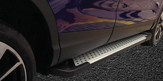 Side sills Allmond Grey (2 pieces, aluminum) for Mercedes GLE/ML class W166 - Reelken Auto
