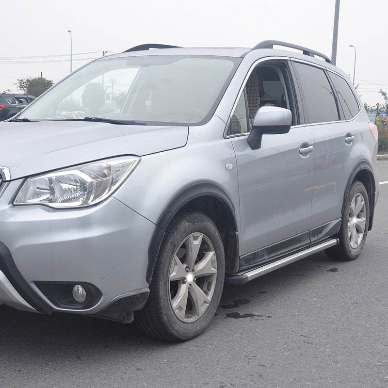 Side sills Original (2 pcs, aluminum) for Subaru Forester 2013-2018 - Reelken Auto