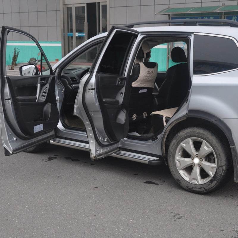 Side sills Original (2 pcs, aluminum) for Subaru Forester 2013-2018 - Reelken Auto