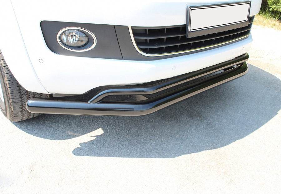 Front mustache double Vegas 76/42 2010-2016 (black) for Volkswagen Amarok 2010-2022 - Reelken Auto