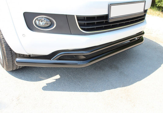 Front Bar Double Vegas 76/42 2010-2016 (black) for Volkswagen Amarok 2010-2022 - image 1