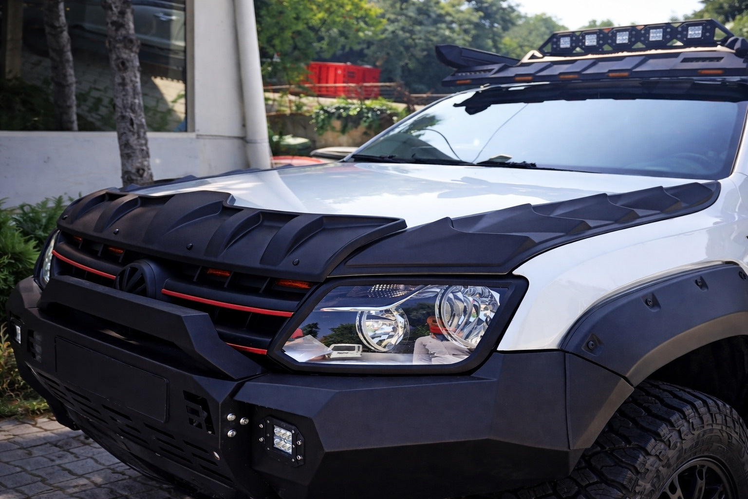 Hood Scoop Cover Set DRAGON (3 pcs) for Volkswagen Amarok 2010-2022 - image 2