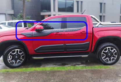 Upper Door Moldings (6 pcs, ABS) for Volkswagen Amarok 2022- - image 1